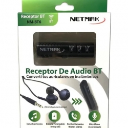 Receptor Usb Bluetooth Audio Digital  Netmak NM-BT6