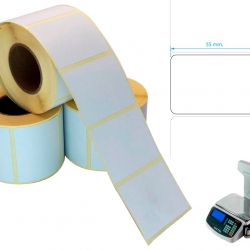Etiquetas en Rollo      55x44 ( buje 4cm )   x 450 unid.