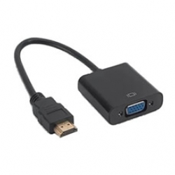 Adaptador  ( cable 10cm. ) HDMI M  a  VGA H  + AUDIO con cable  # 101  GTC