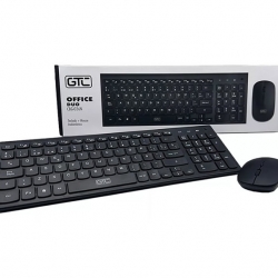TECLADO  + mouse Inalámbrico GTC CBG-026  ( negro )  90%