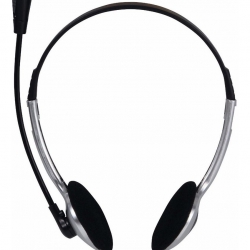 AURICULARES  con mic. vincha 3,5 GTC HSG-181  ( negro )
