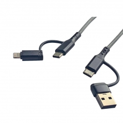 USB / Tipo C A Iphone/ Tipo C    4 en 1
