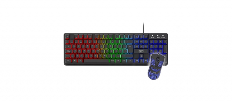 TECLADO  + mouse Gamers Prisma Duo GTC CBG-025  ( negro o blanco )