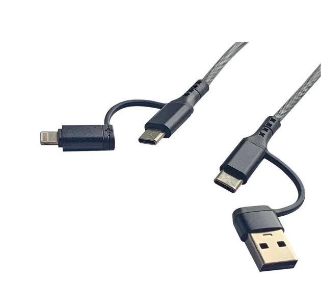 USB / Tipo C A Iphone/ Tipo C    4 en 1